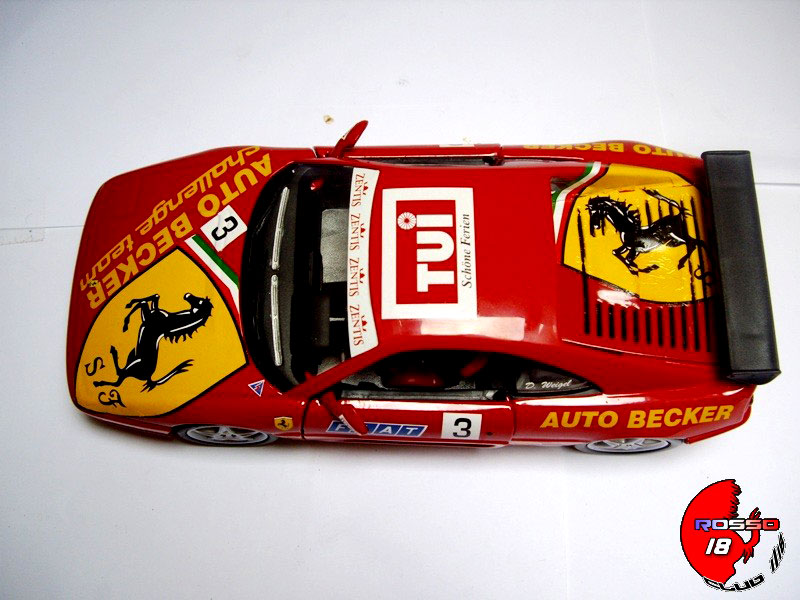 Ferrari F355 Berlinetta ferrari Sedan challenge #3 d.weigel auto becker 1/18 Hot Wheels